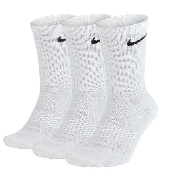 Calcetines Nike 3PAR Everyday Crew Cushion UNISEX SX7664-100 blanco L Nike SX7664-100 3PAR EVERYDAY CREW